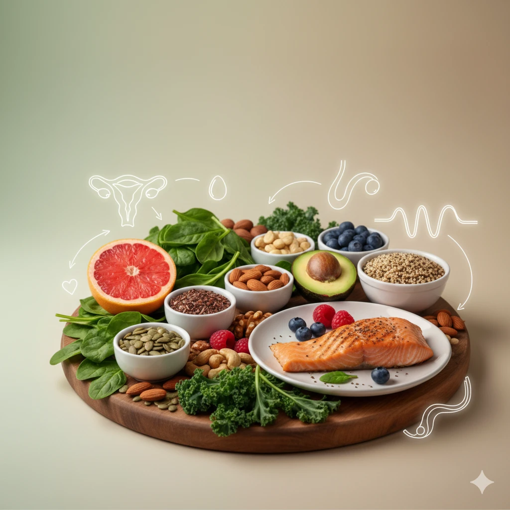 How diet shapes hormones ovulation and lining health