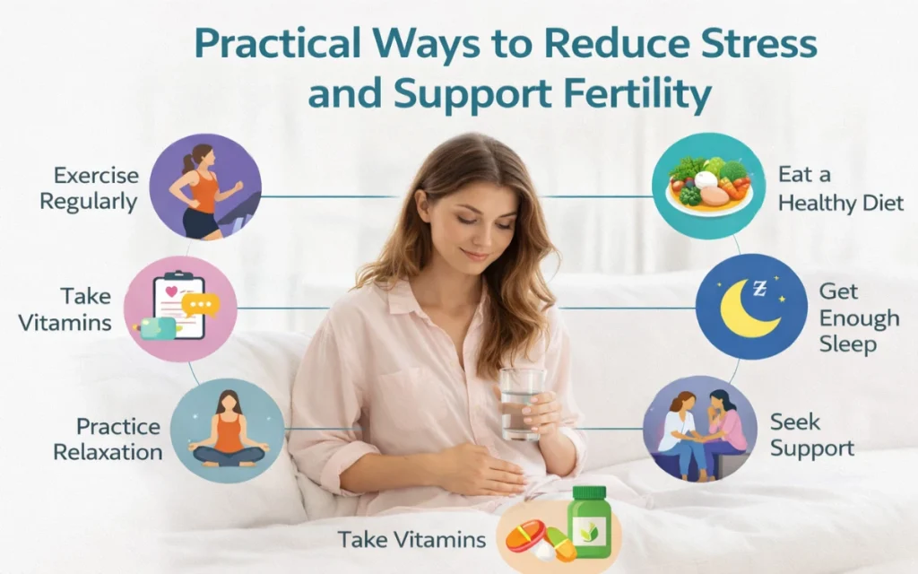 Can Stress Impact Fertility? Stay Calm with These Tips 1 Protect your reproductive health! Learn how stress impacts fertility and discover proven ways to stay calm with expert advice from Dr. Neha Lalla.