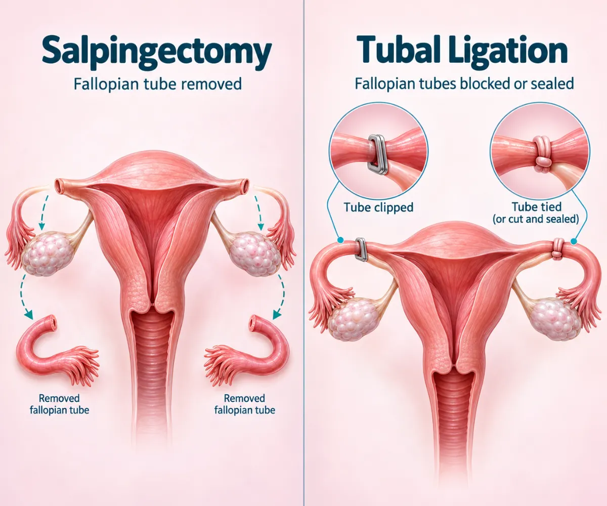 Salpingectomy vs Tubal Ligation: What’s the Difference?